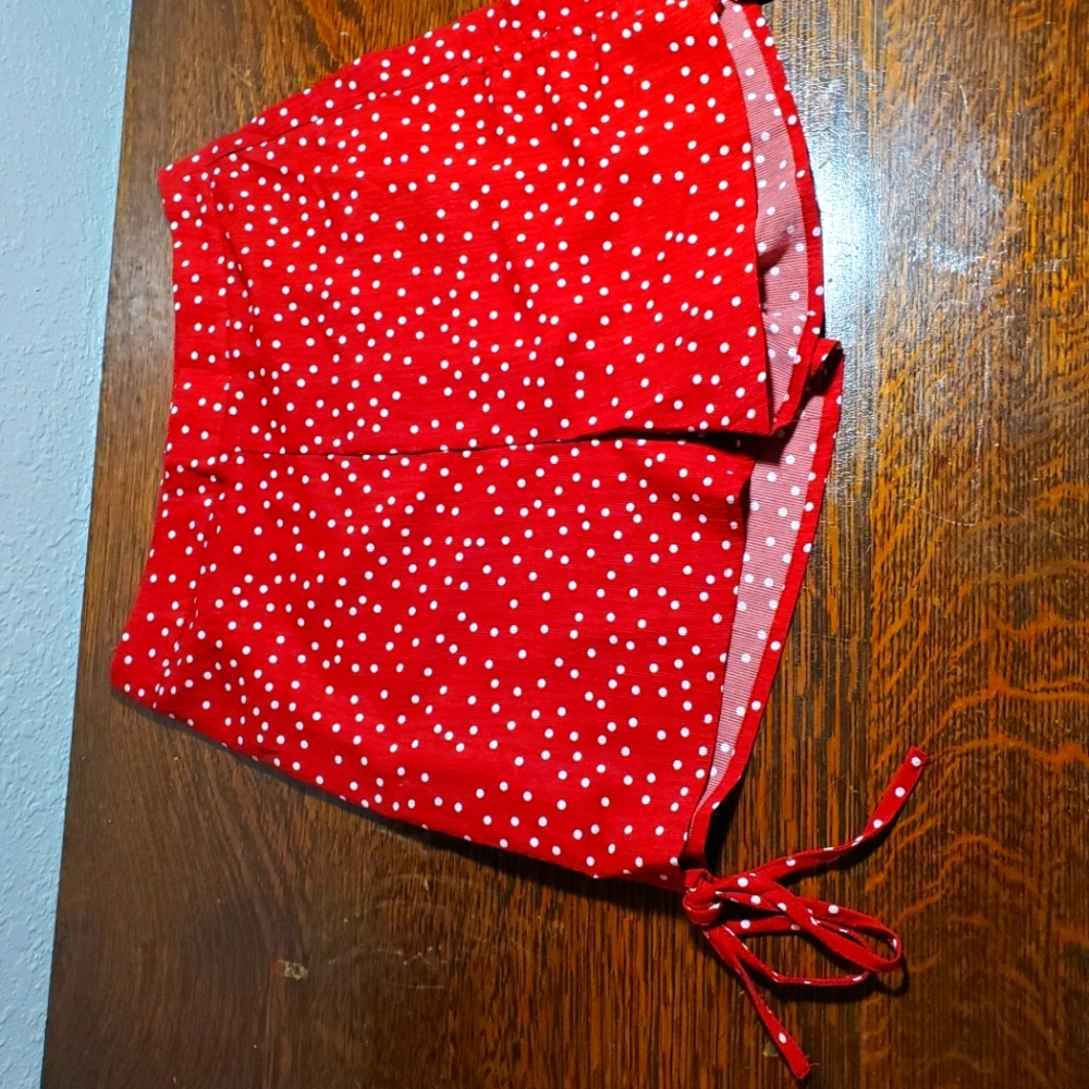 Shein xsmall Red polka-dot shorts